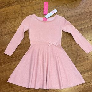 NWT Lilly Pulitzer girls pink Carynn sweater dress
